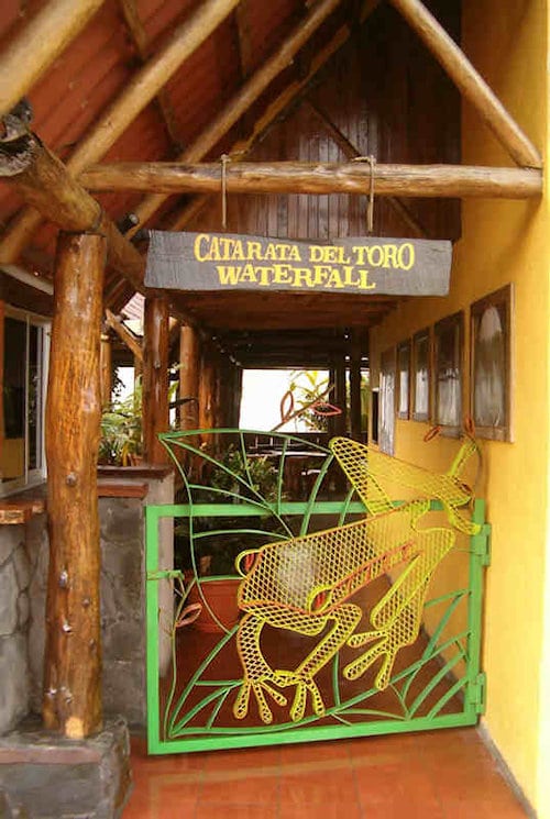 Catarata Del Toro - Eingang