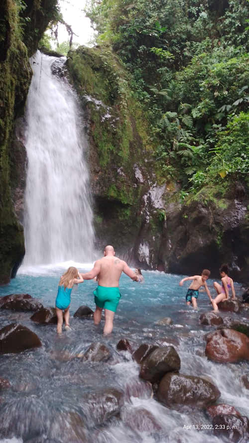 Cascatas Azuis da Costa Rica