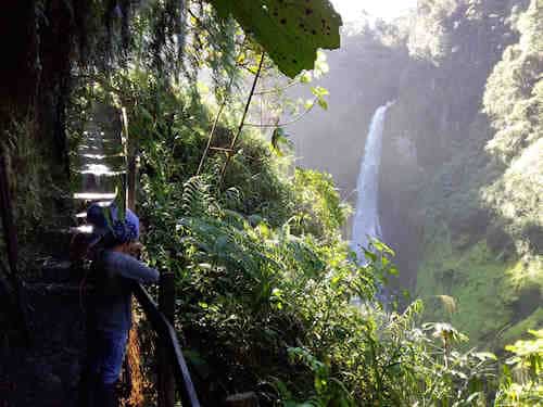 Catarata del Toro - vista do trilho